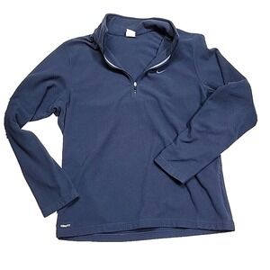 Vintage Nike Therma-Fit Fleece Quarter Zip Pullover Sweater Shirt Men's Large